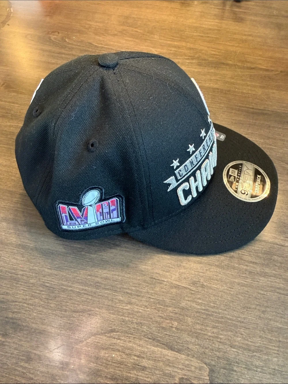 New Era Black San Francisco 49ers Conference Champions 9FIFTY Snapback NWT